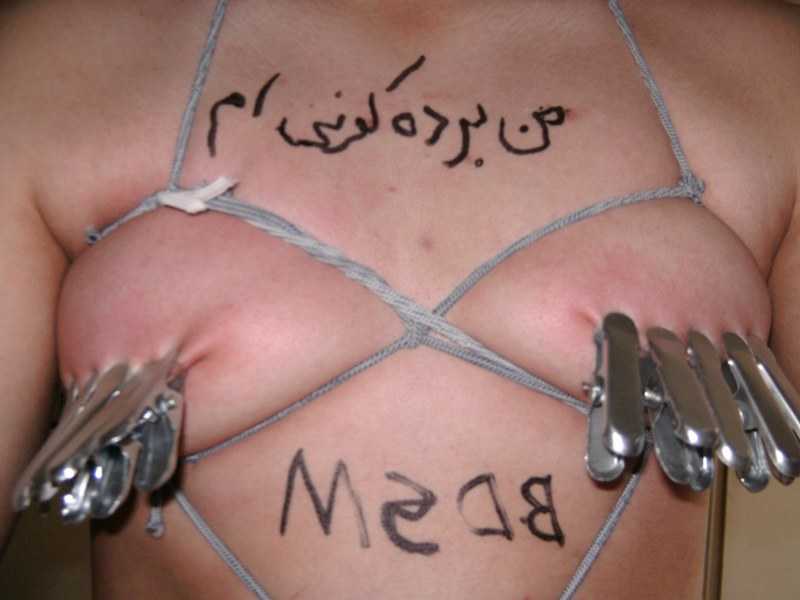 نوک پستونام رو خوشتون میاد با گیره فلزی بگیرید؟؟ <br>بعد با گیره ها بازی کنید و مدام بکشید اونا رو تا گریه ام در بیاد و درد بکشم؟ <br>خوشتون میاد برای اینکه تمومش کنید زیر پاتون بیفتم و بهتون التماس کنم؟؟؟